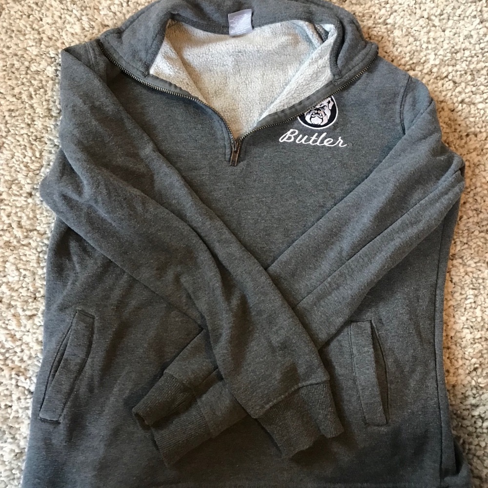 Butler University Grey Quarter Zip Sweatshirt